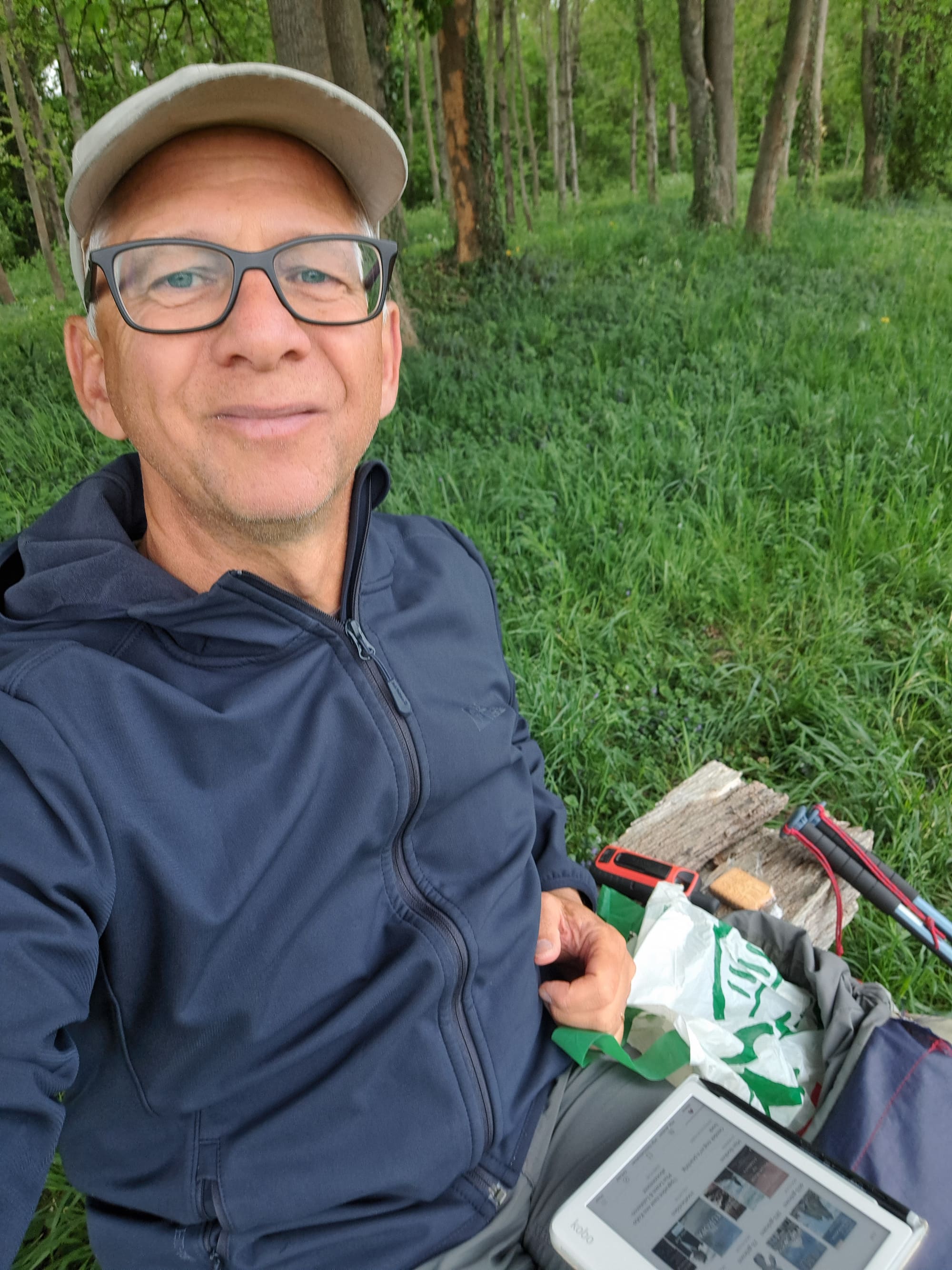 Ian Muller, onderweg tijdens de tocht